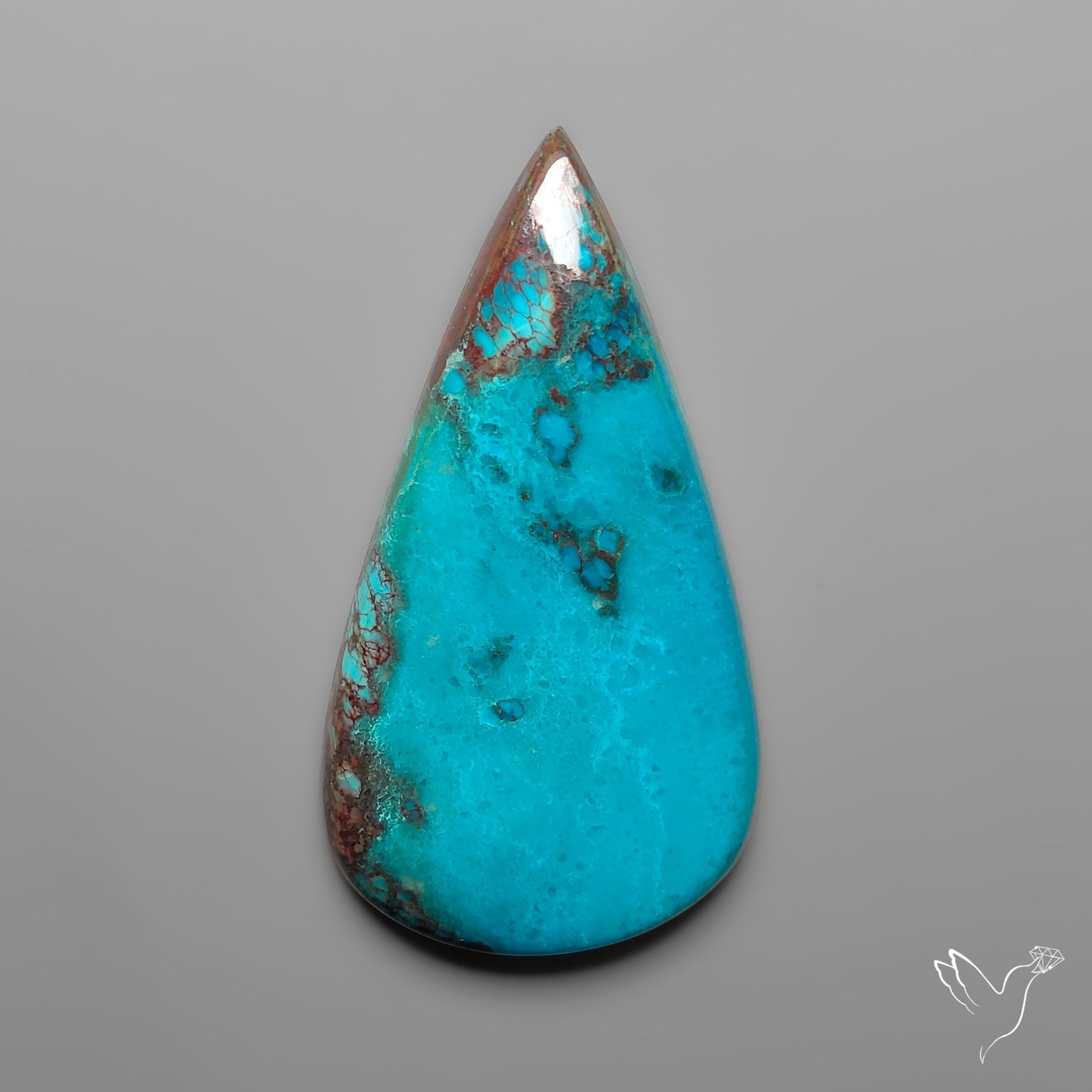 Peruvian Chrysocolla Cabochon Selected Material