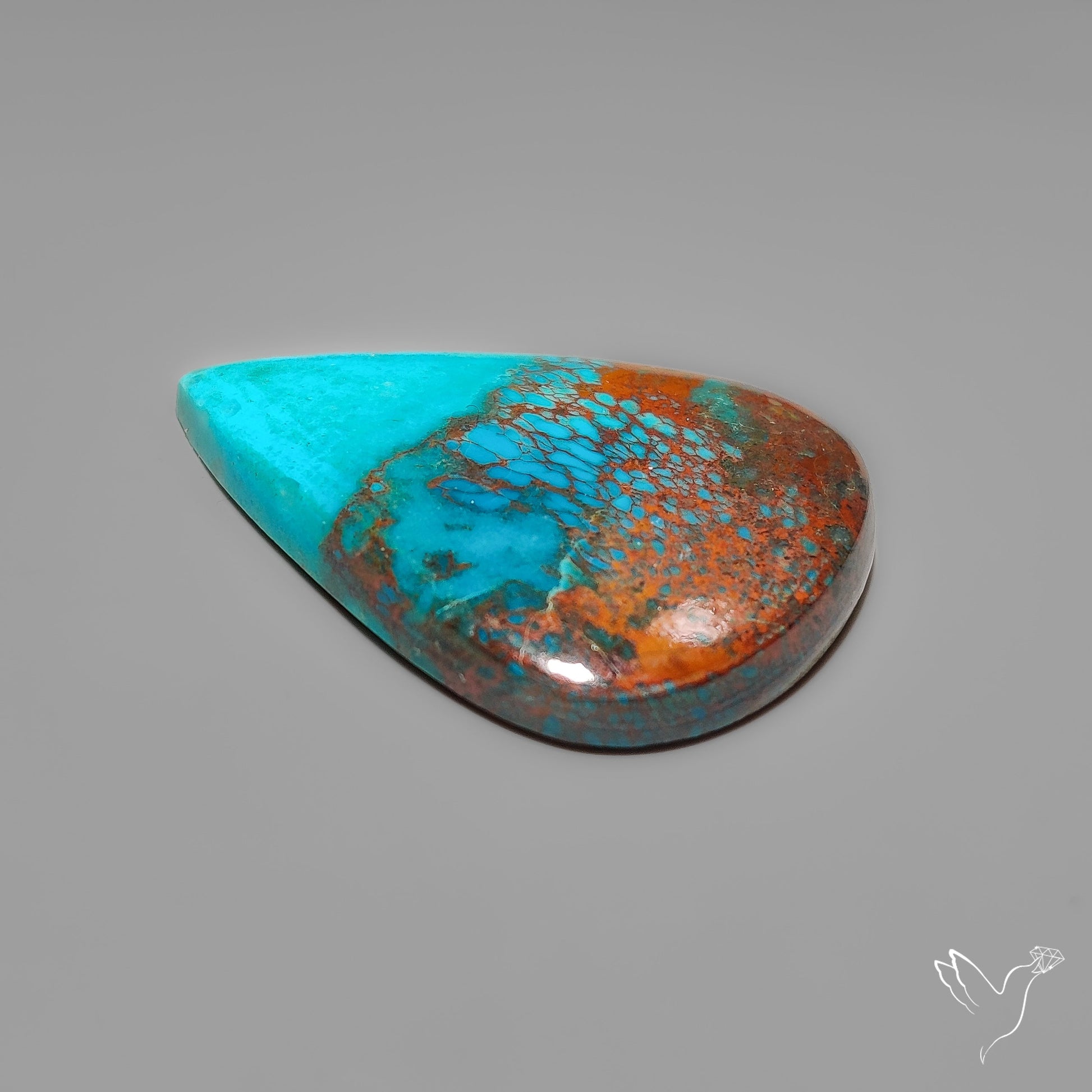 Peruvian Chrysocolla Cabochon Selected Material