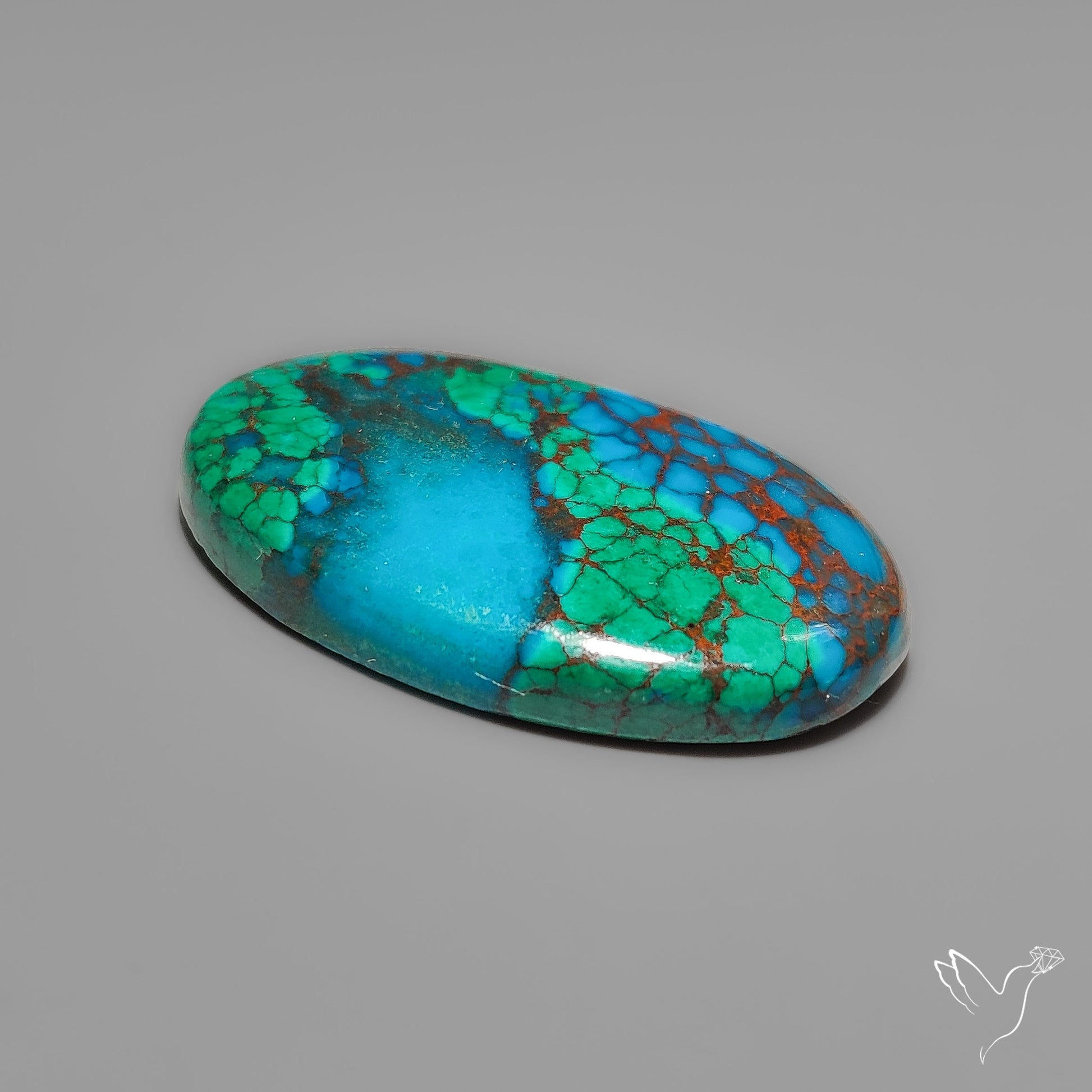 Peruvian Chrysocolla Cabochon Selected Material