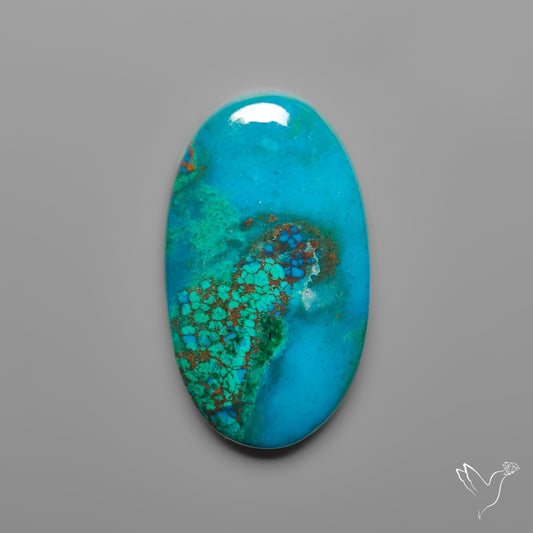Peruvian Chrysocolla Cabochon Selected Material