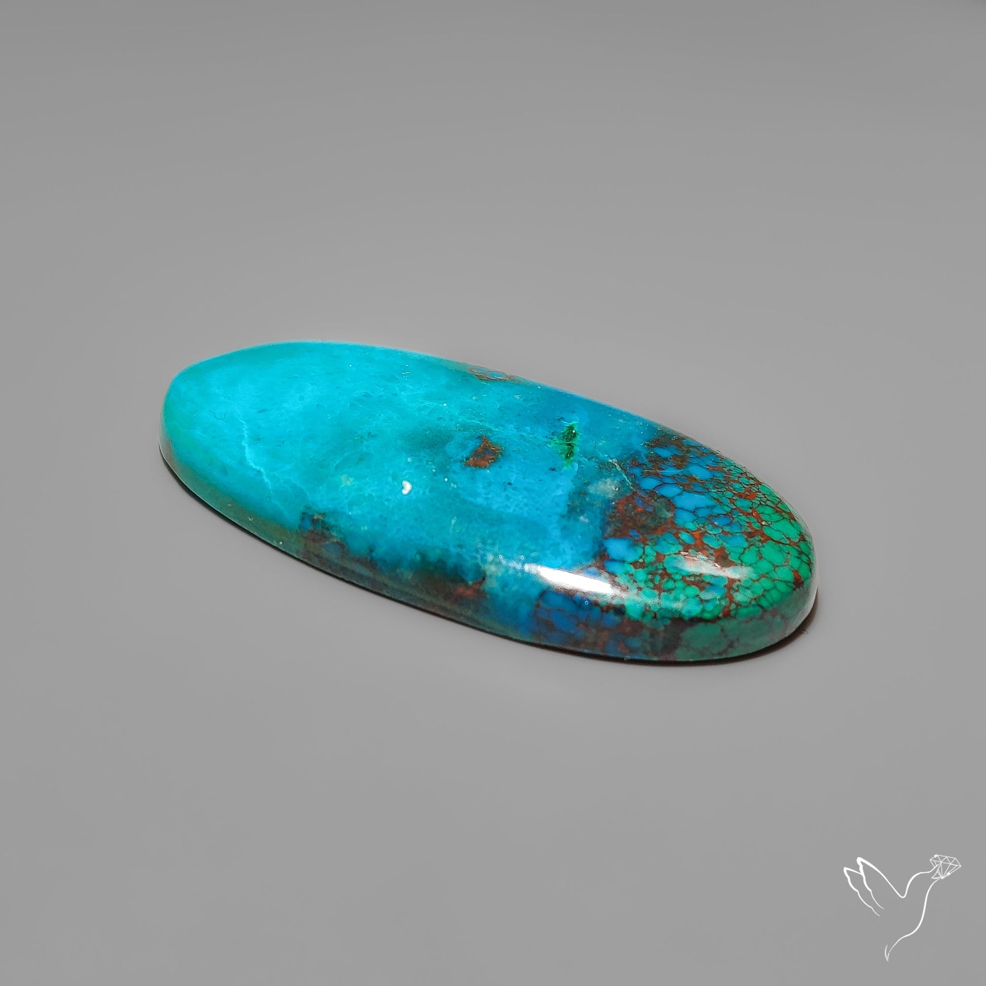 Peruvian Chrysocolla Cabochon Selected Material