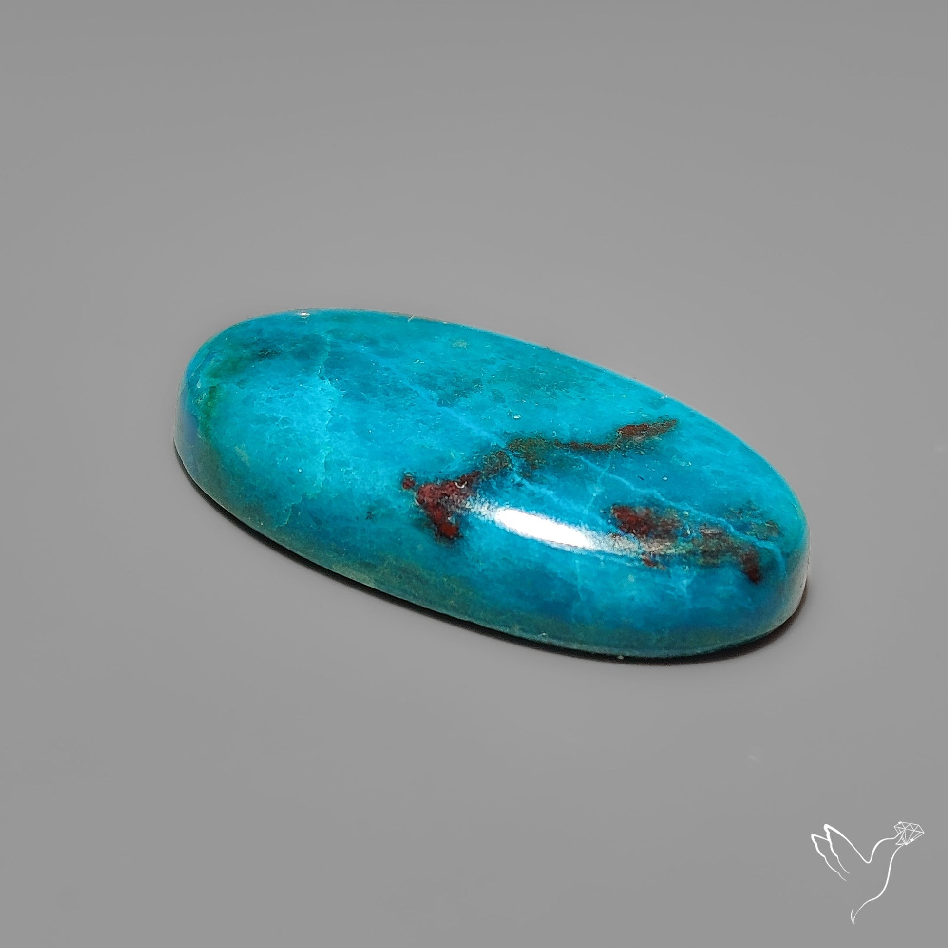 Peruvian Chrysocolla Cabochon Selected Material