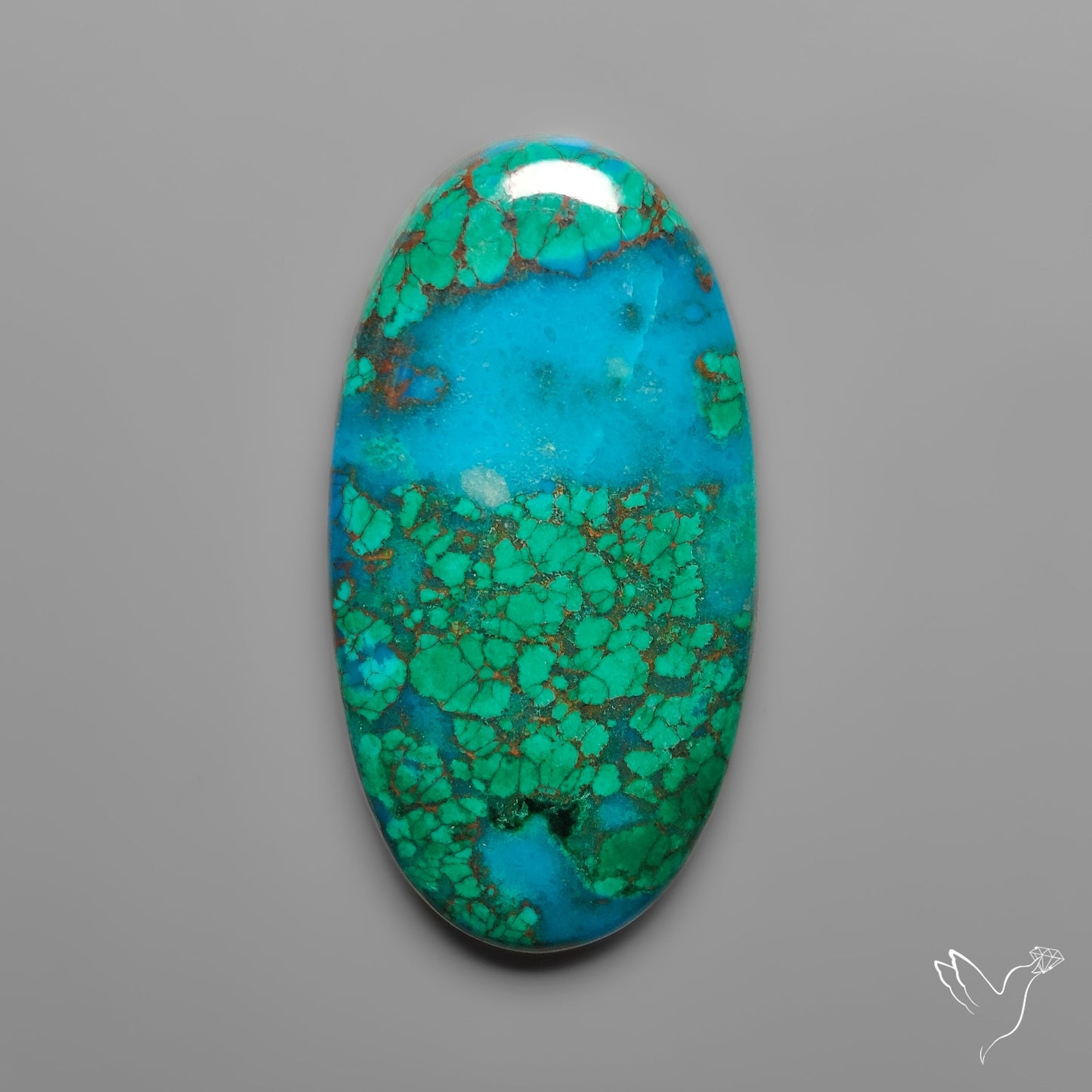 Peruvian Chrysocolla Cabochon Selected Material