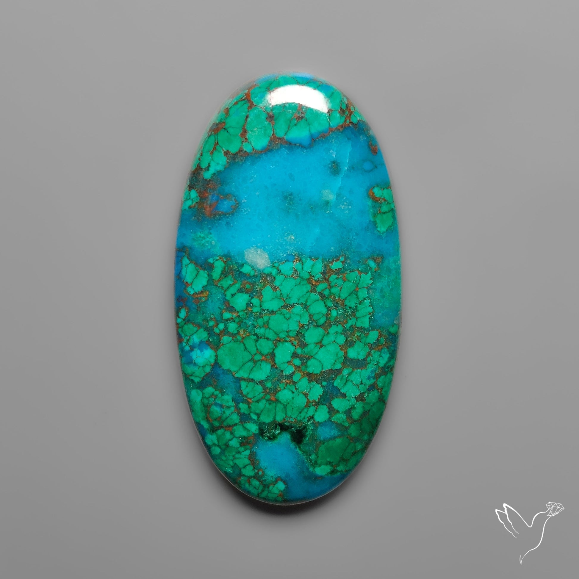 Peruvian Chrysocolla Cabochon Selected Material