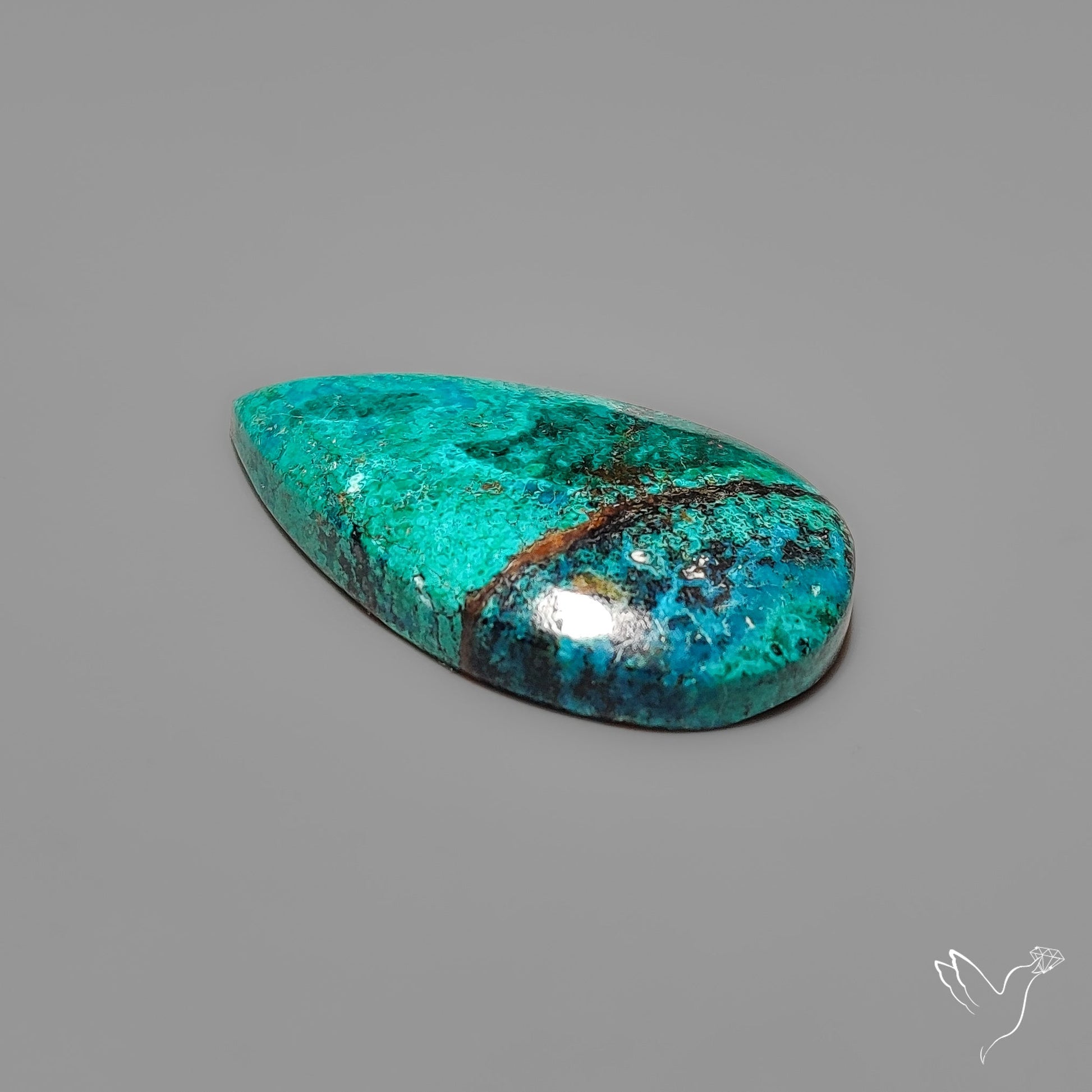 Peruvian Chrysocolla Cabochon Selected Material
