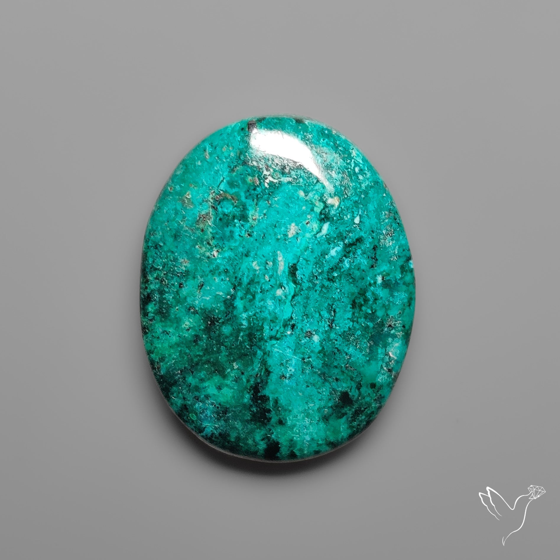 Peruvian Chrysocolla Cabochon Selected Material