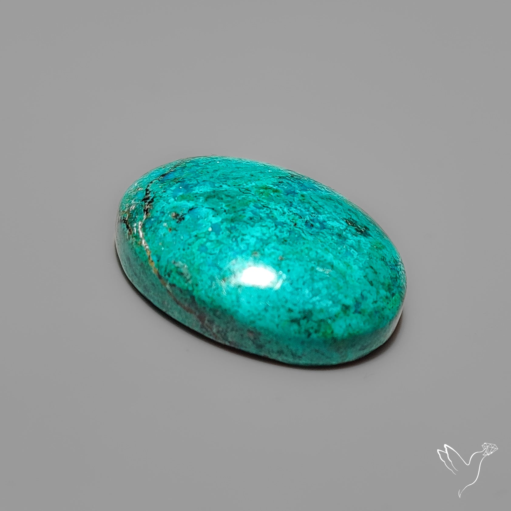 Peruvian Chrysocolla Cabochon Selected Material