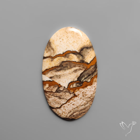 Deschutes Picture Jasper Cabochon