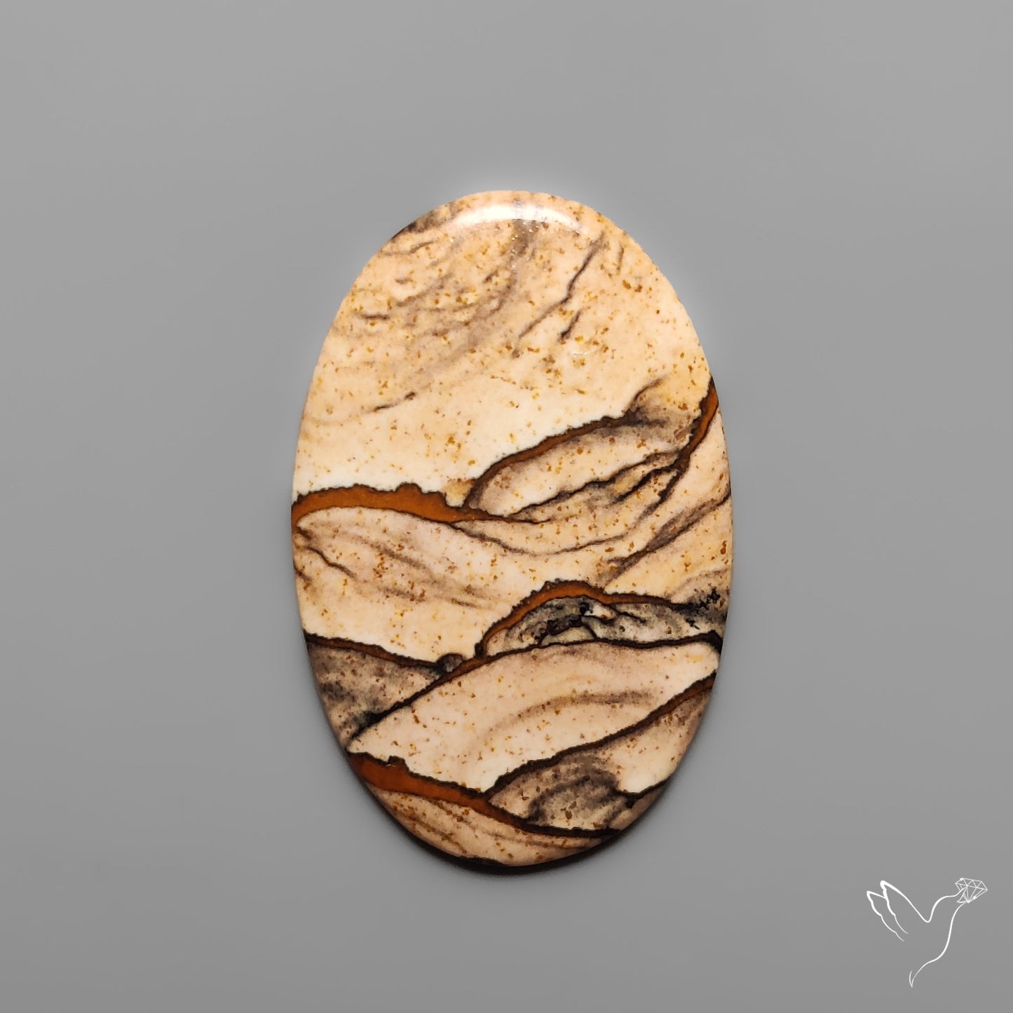 Deschutes Picture Jasper Cabochon