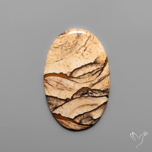 Deschutes Picture Jasper Cabochon