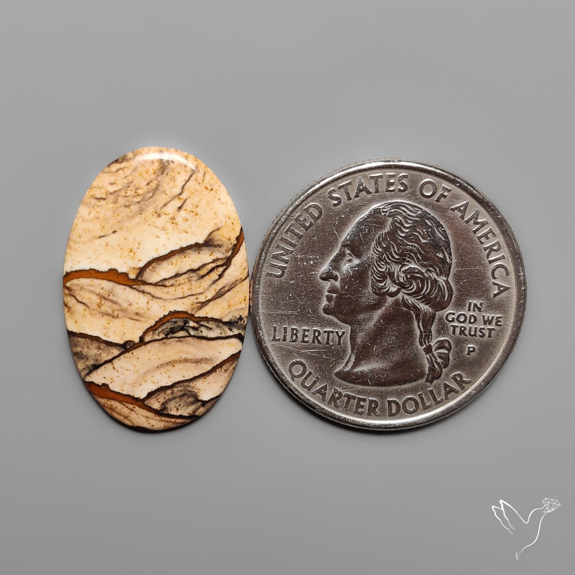 Deschutes Picture Jasper Cabochon