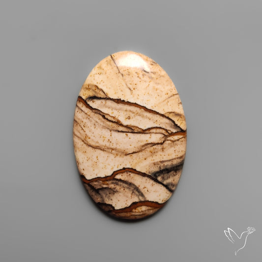 Deschutes Picture Jasper Cabochon