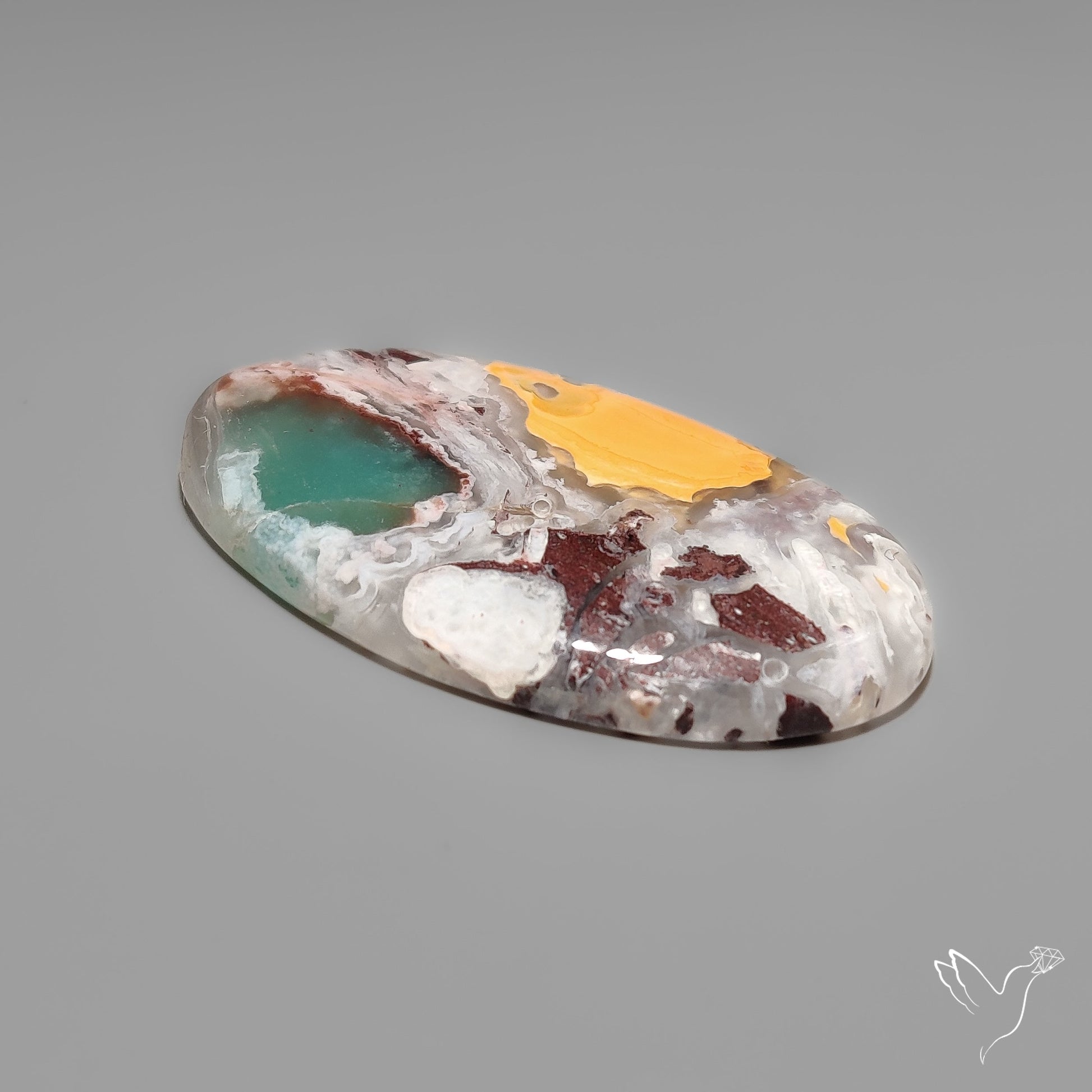 Aqua Chrysoprase Cabochon