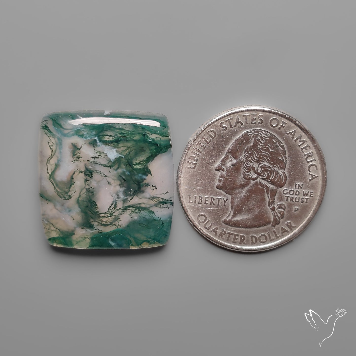 Moss Agate Cabochon