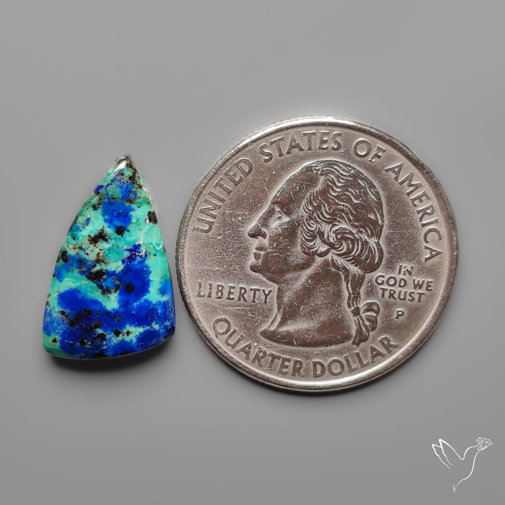 Bluebird Azurite Cabochon