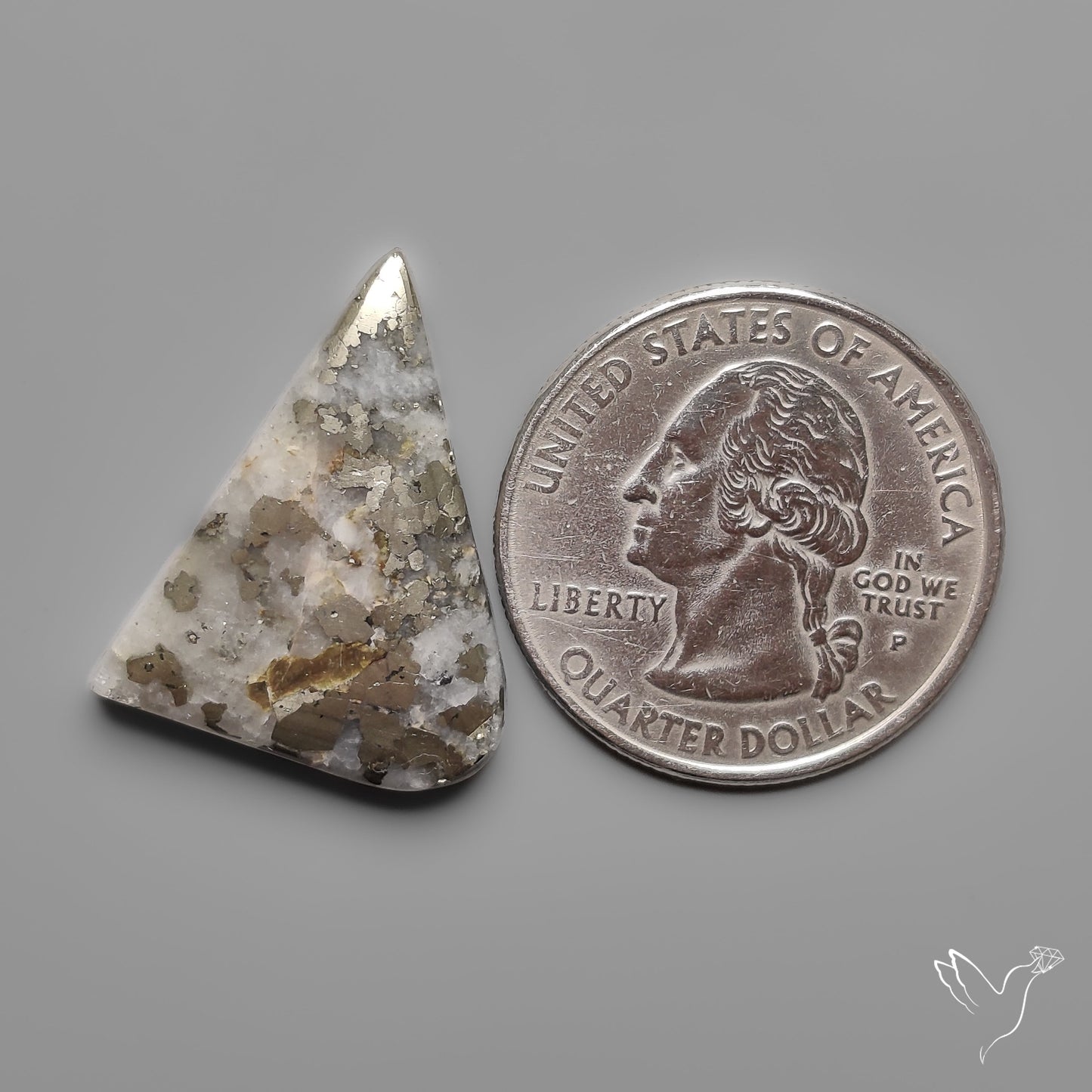 Mohawkite Cabochon Pyritic