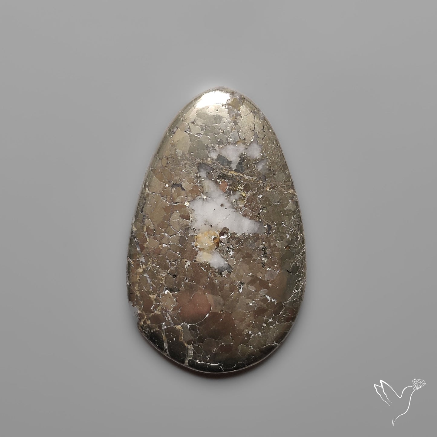 Mohawkite Cabochon Pyritic