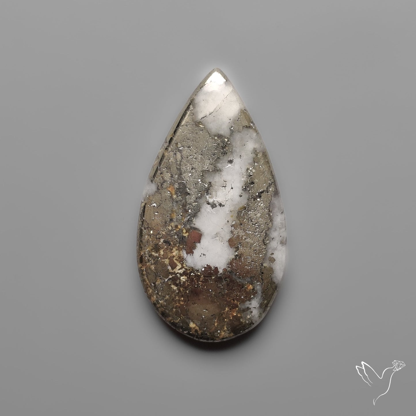 Mohawkite Cabochon Pyritic