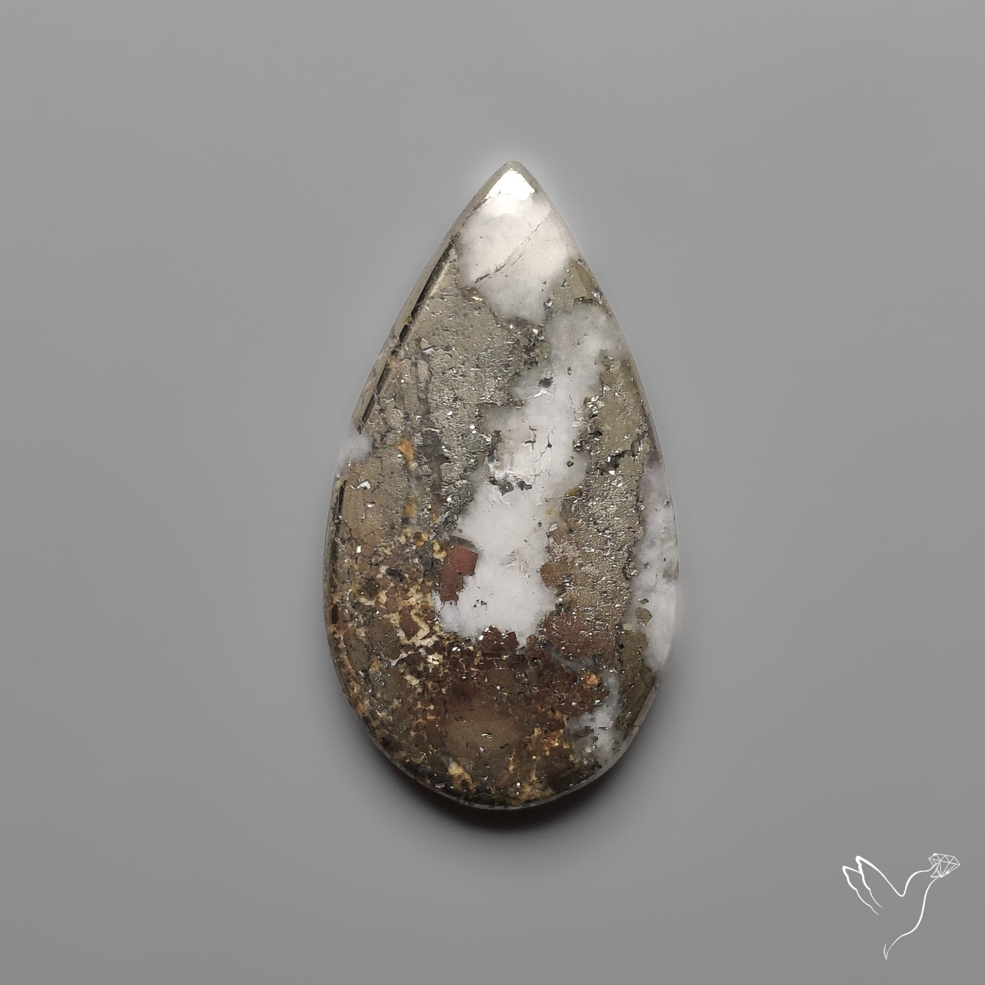 Mohawkite Cabochon Pyritic