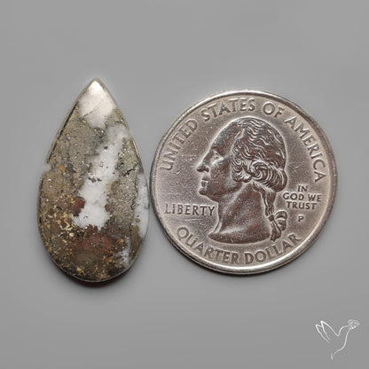 Mohawkite Cabochon Pyritic