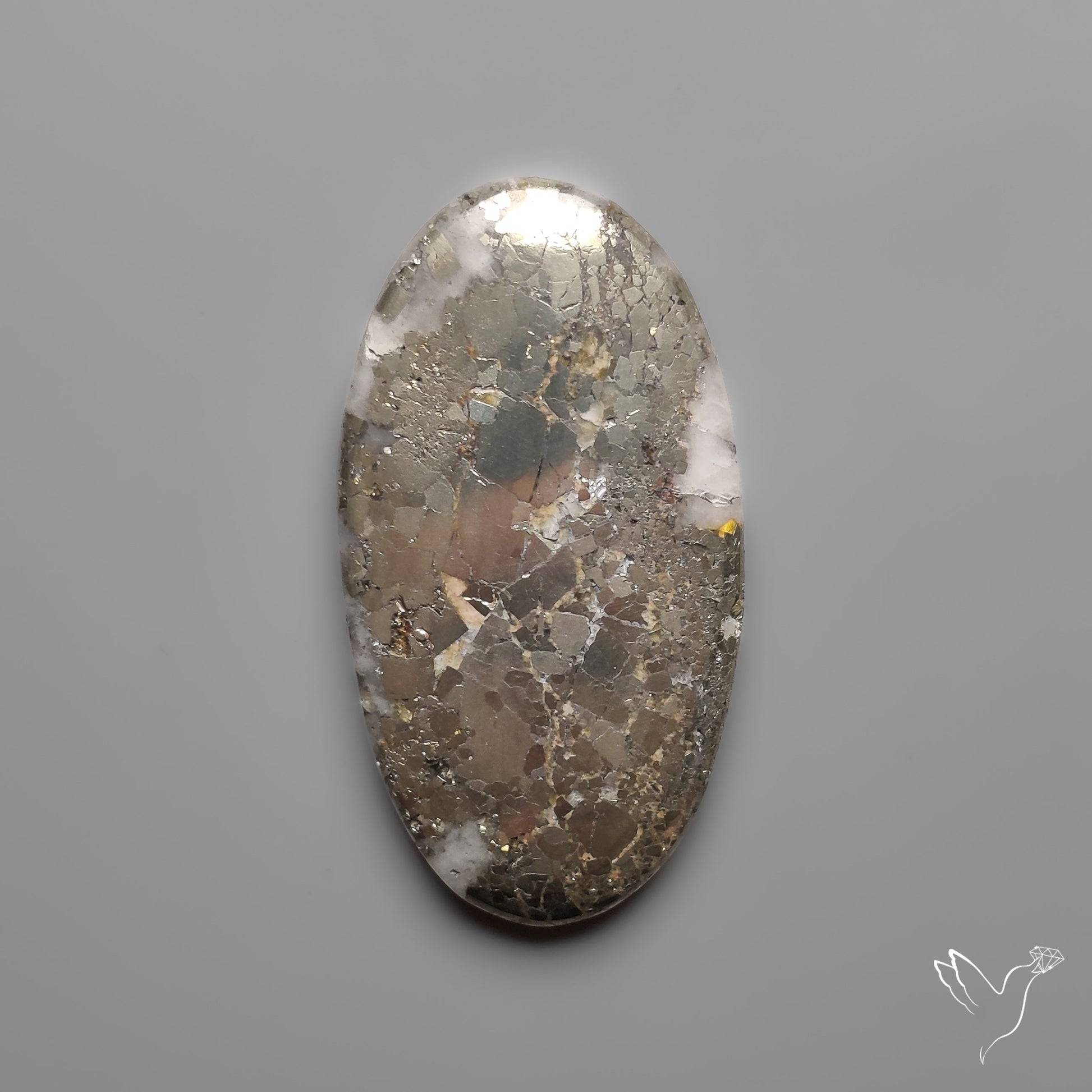 Mohawkite Cabochon Pyritic