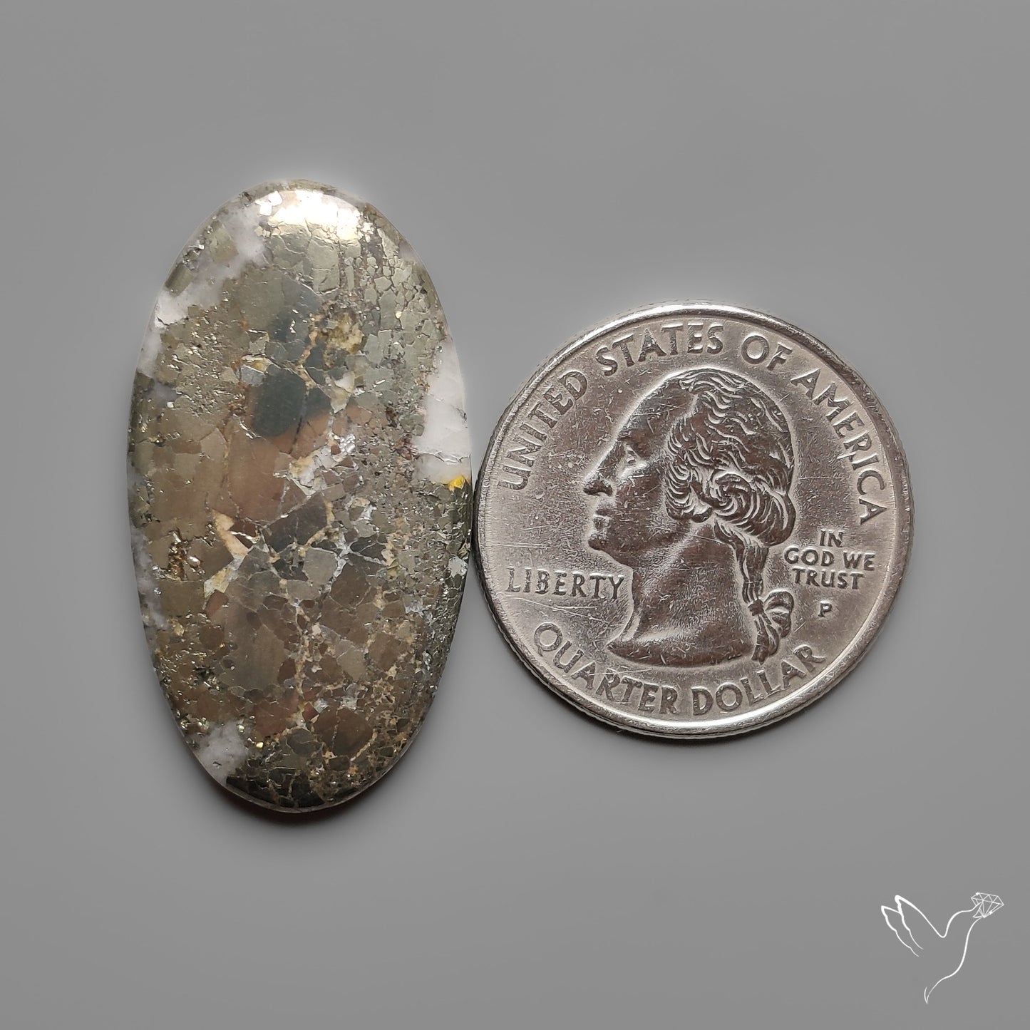 Mohawkite Cabochon Pyritic