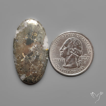 Mohawkite Cabochon Pyritic