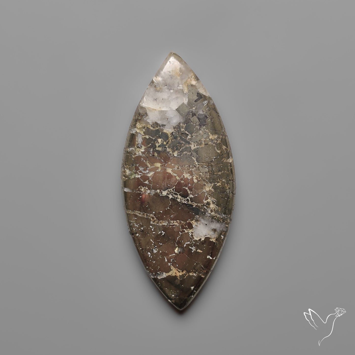 Mohawkite Cabochon Pyritic