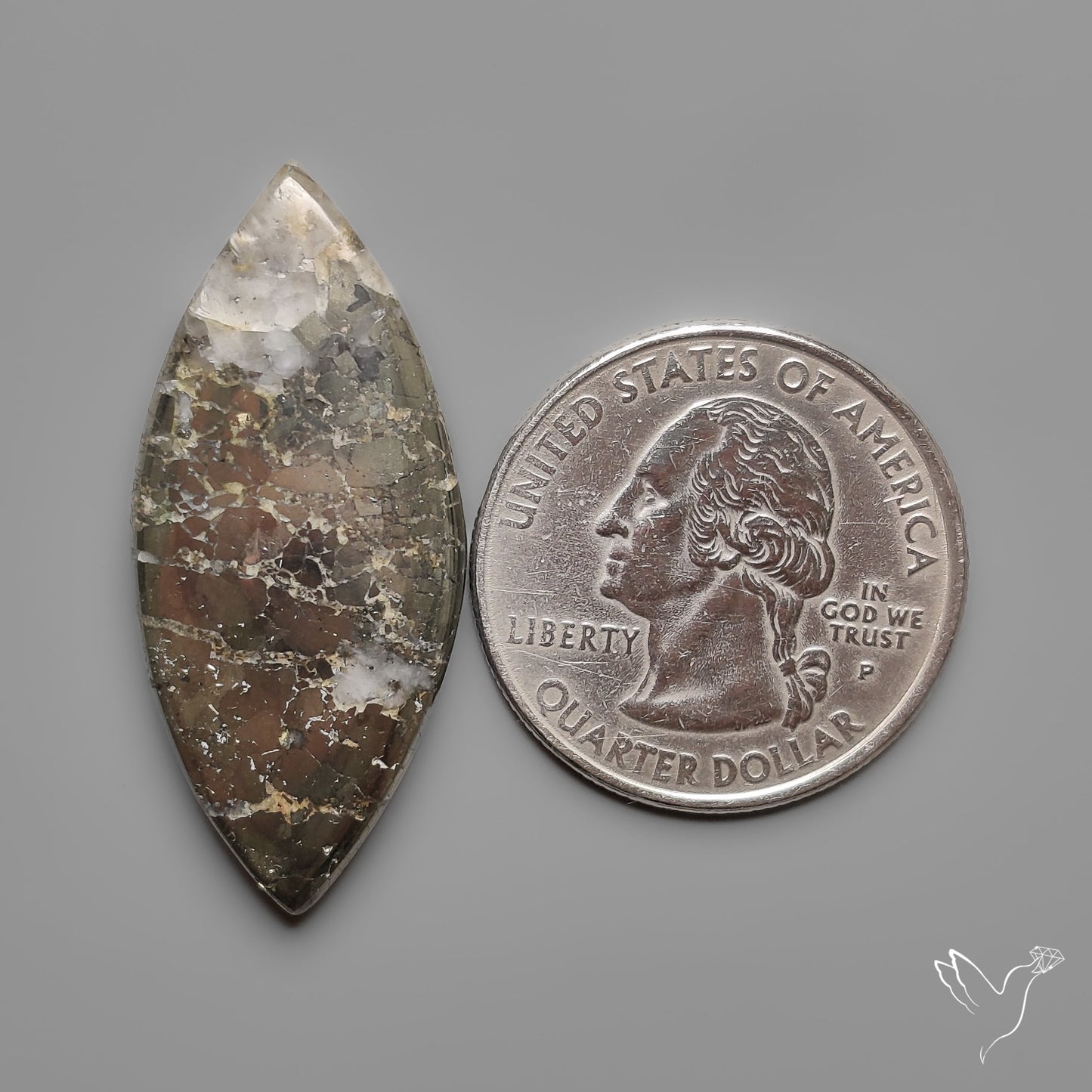 Mohawkite Cabochon Pyritic