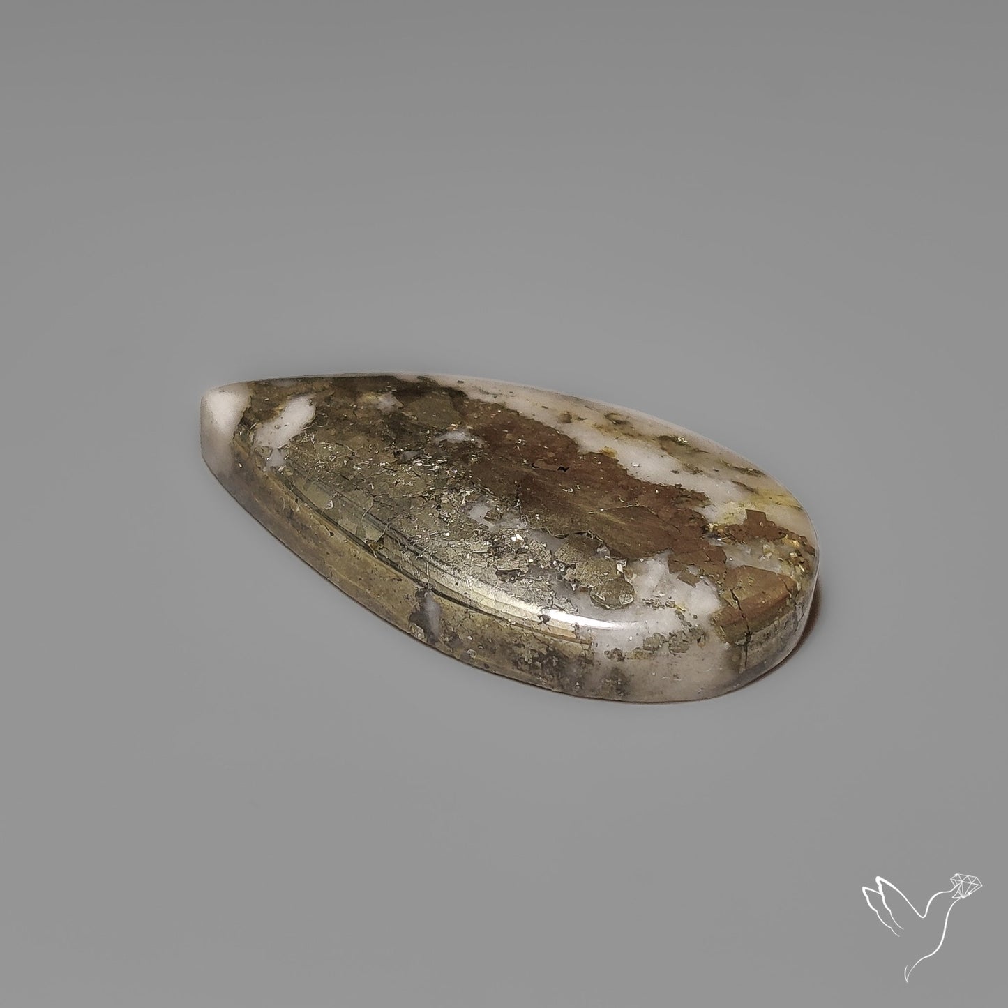 Mohawkite Cabochon Pyritic