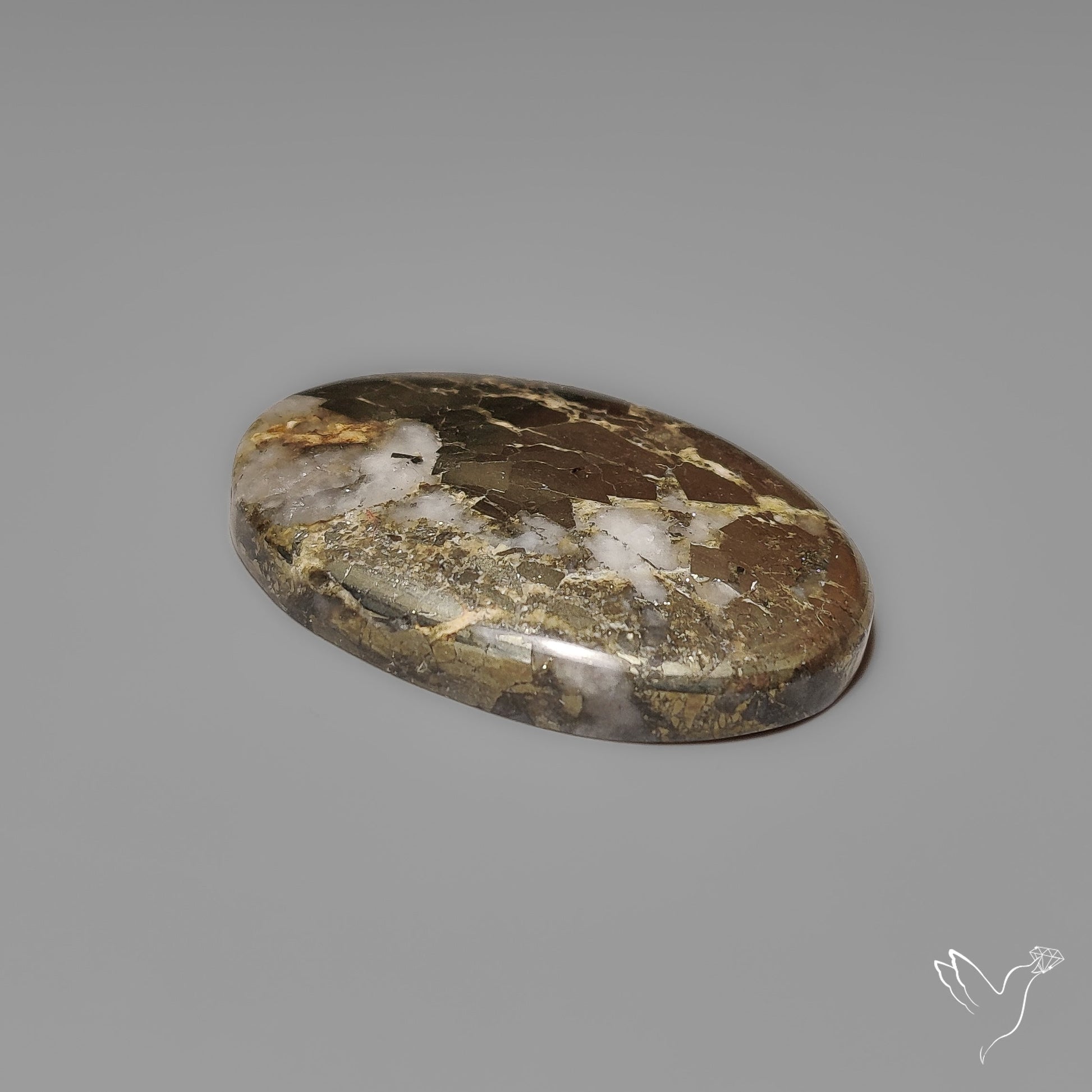 Mohawkite Cabochon Pyritic