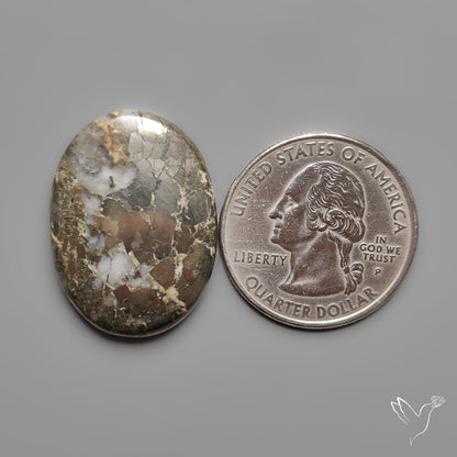 Mohawkite Cabochon Pyritic