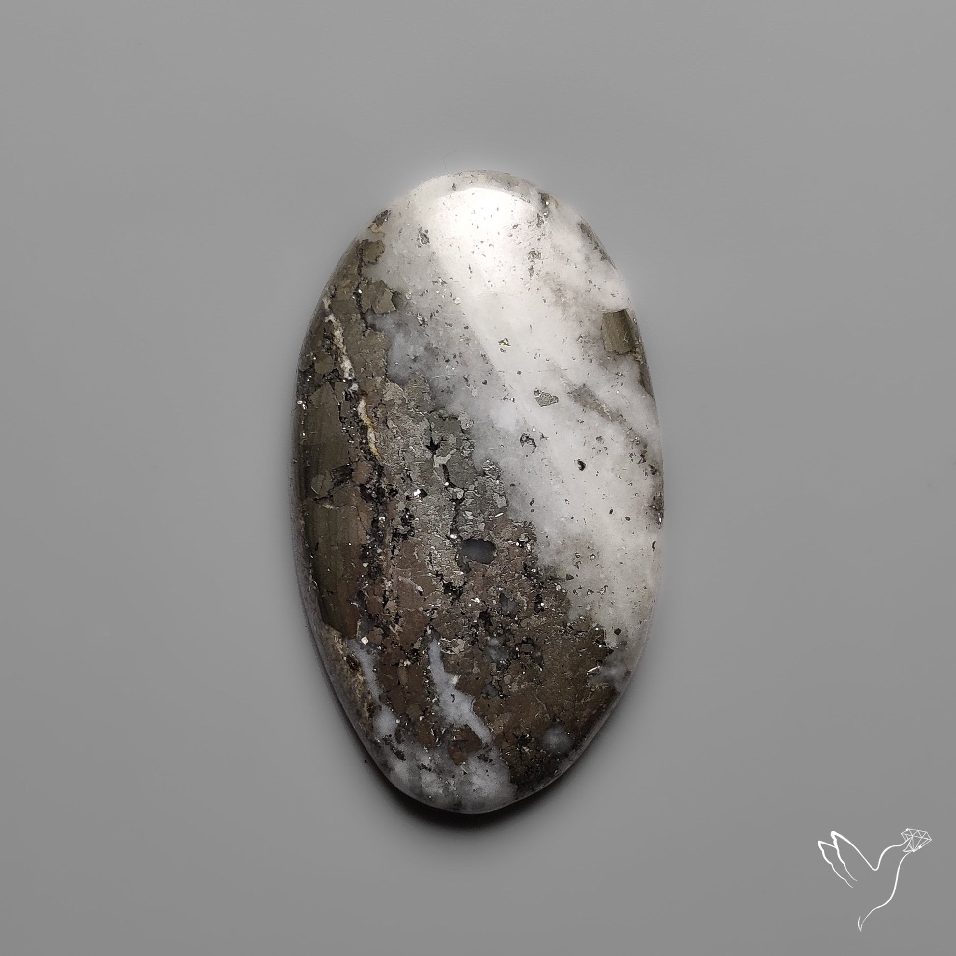 Mohawkite Cabochon Pyritic