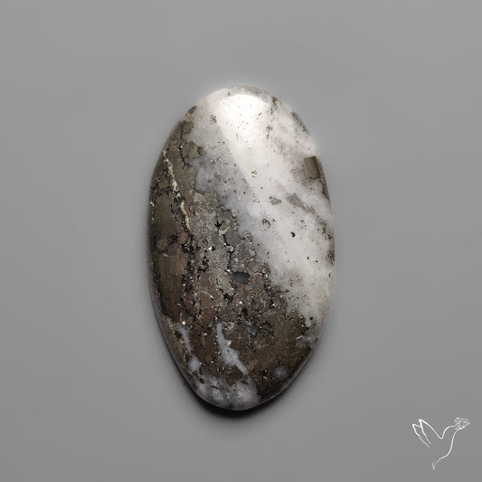 Mohawkite Cabochon Pyritic