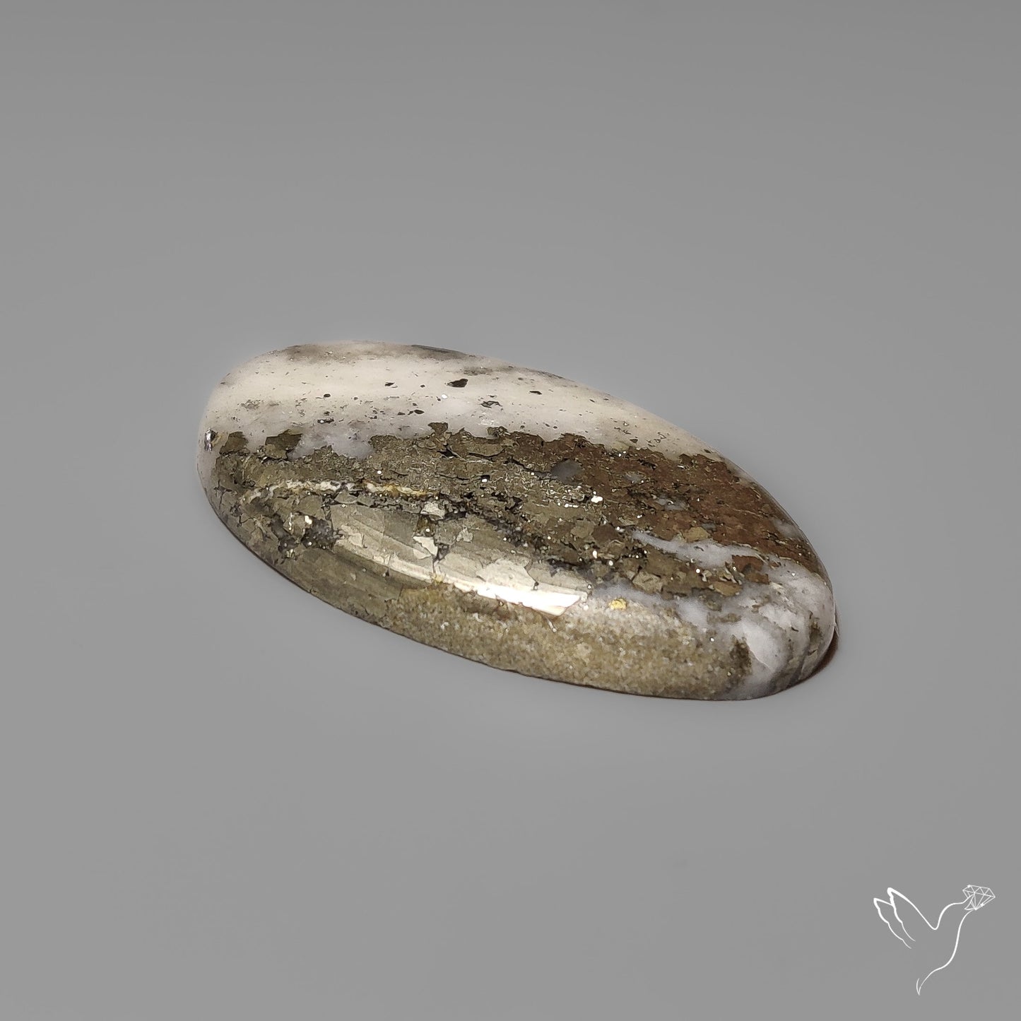 Mohawkite Cabochon Pyritic