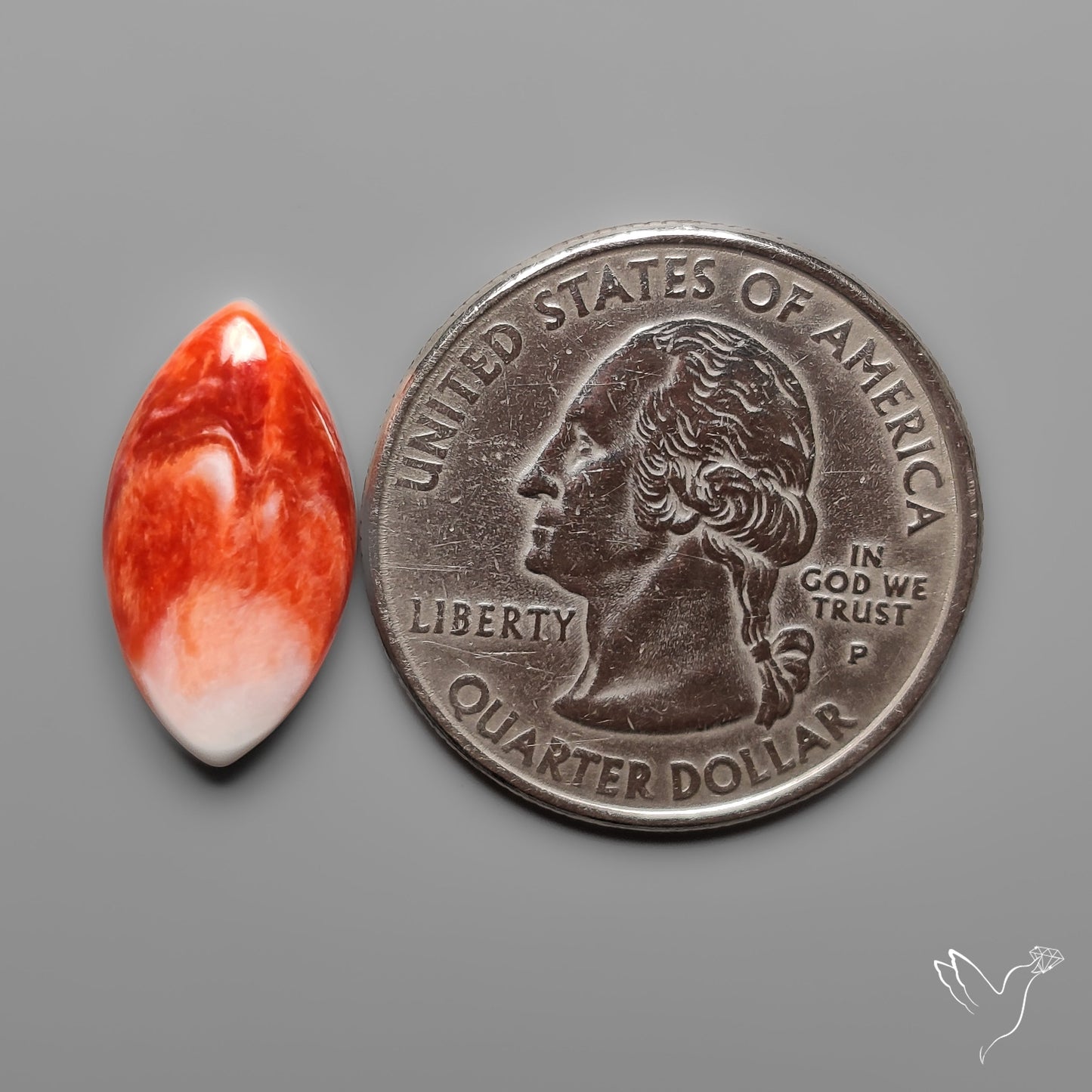 Spiny Oyster Shell Cabochon