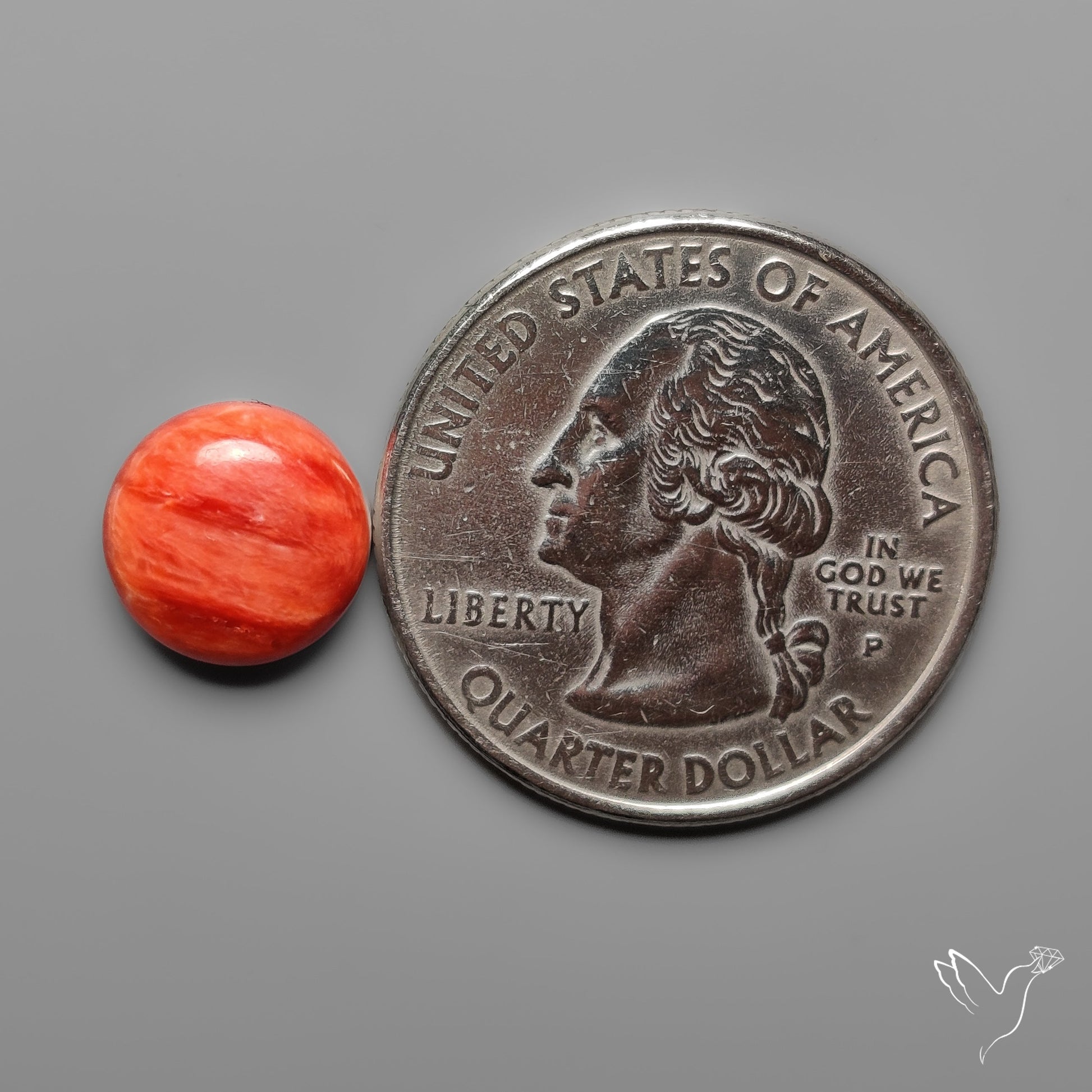 Spiny Oyster Shell Cabochon