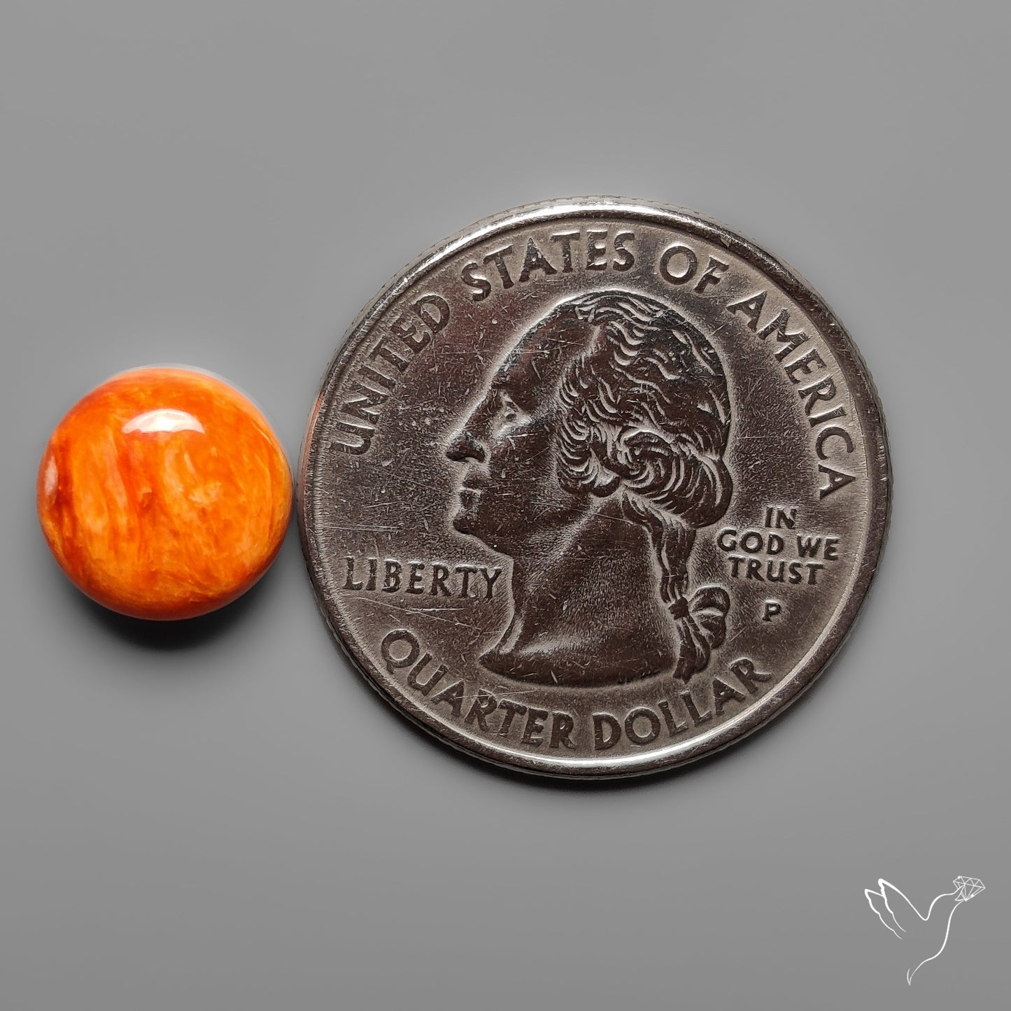 Spiny Oyster Shell Cabochon