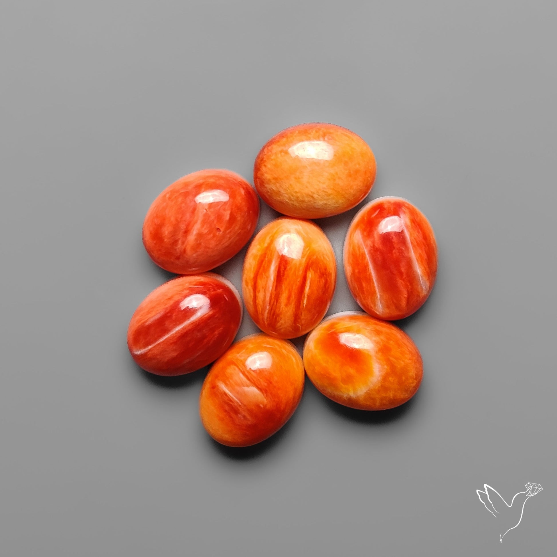 Spiny Oyster Shell Calibrated Cabochons