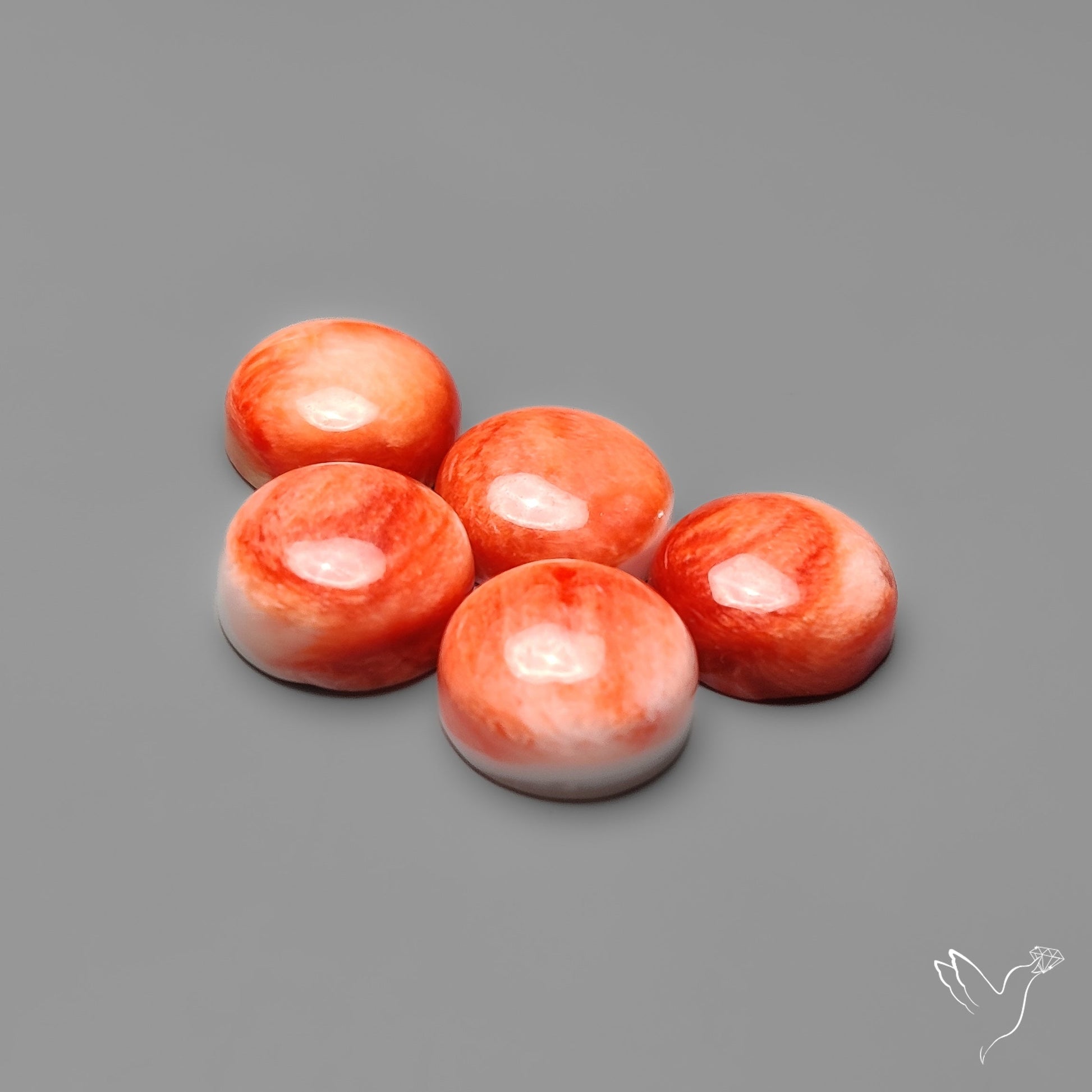 Spiny Oyster Shell Calibrated Cabochons