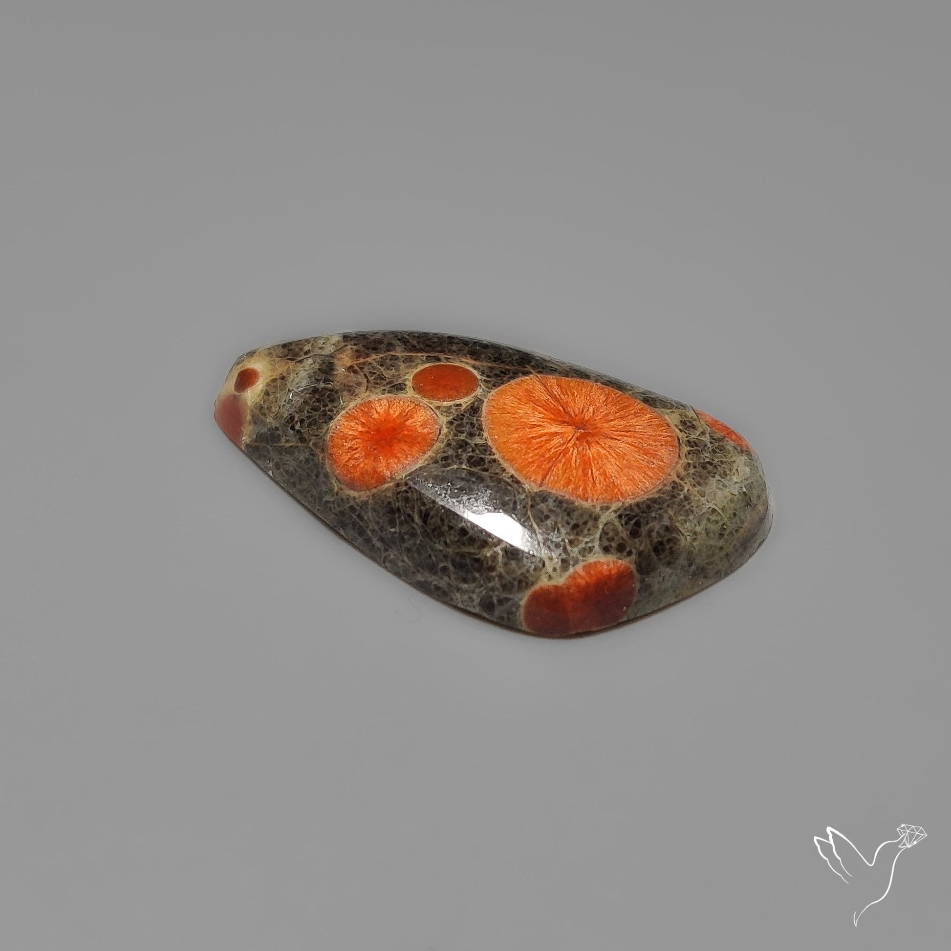 Peanut Wood Obsidian Cabochon