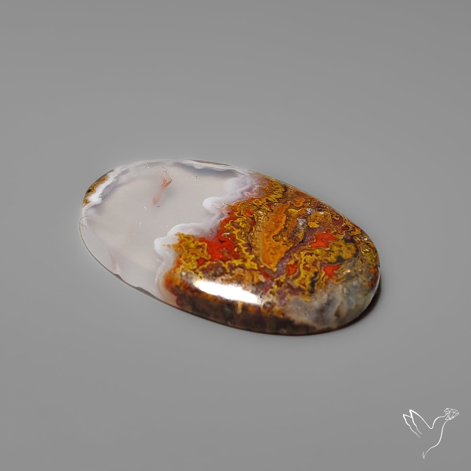 Moroccan Seam Agate Cabochon