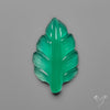 Green Onyx Leaf Carving