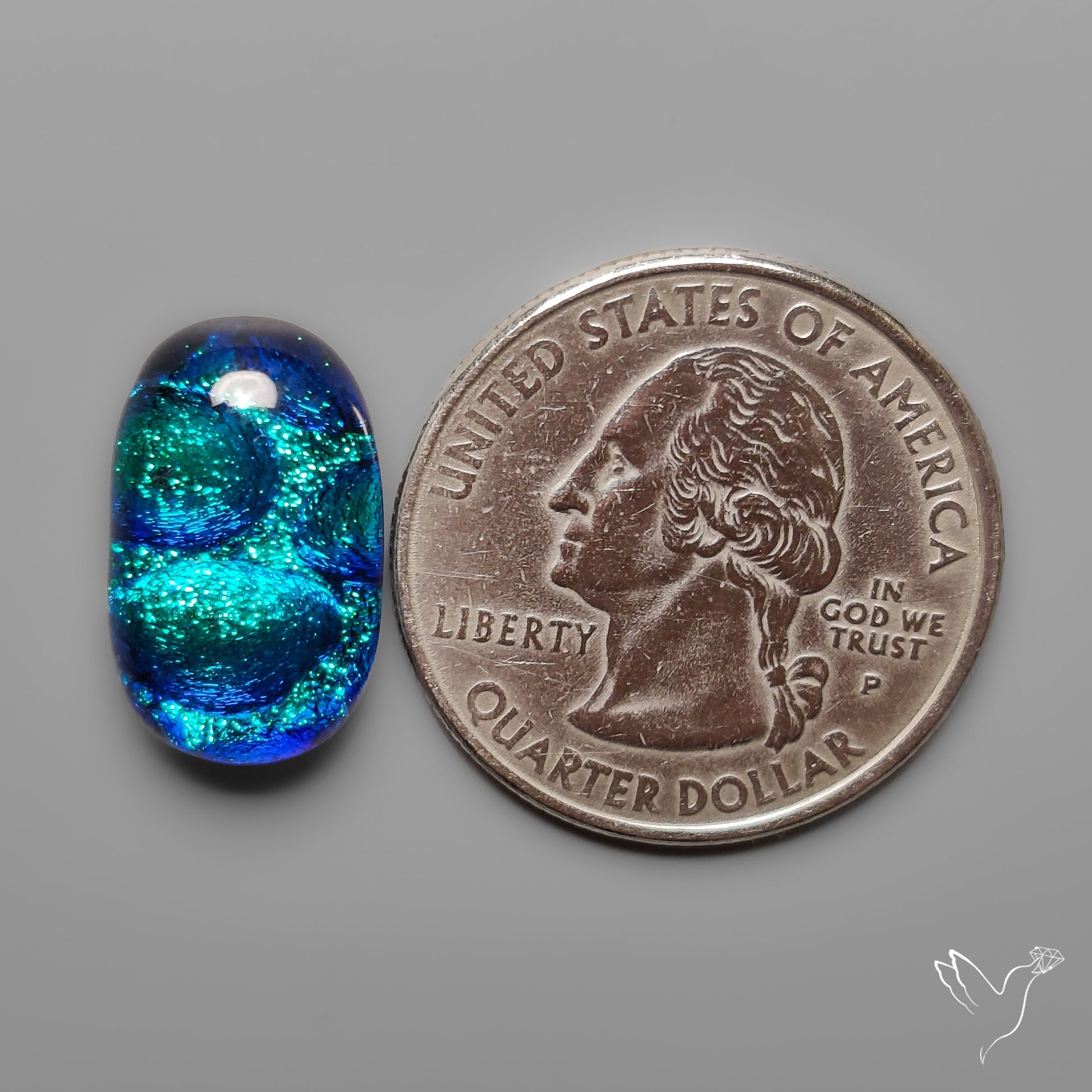 Dichroic Glass Cabochon