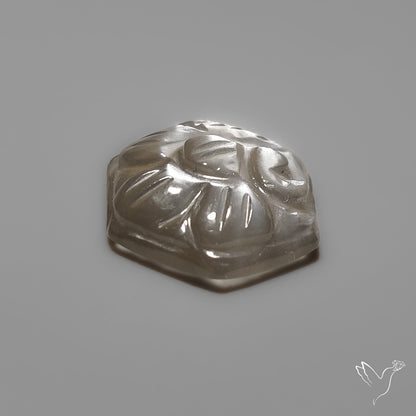 Black Moonstone Mughal Carving (handcarved)