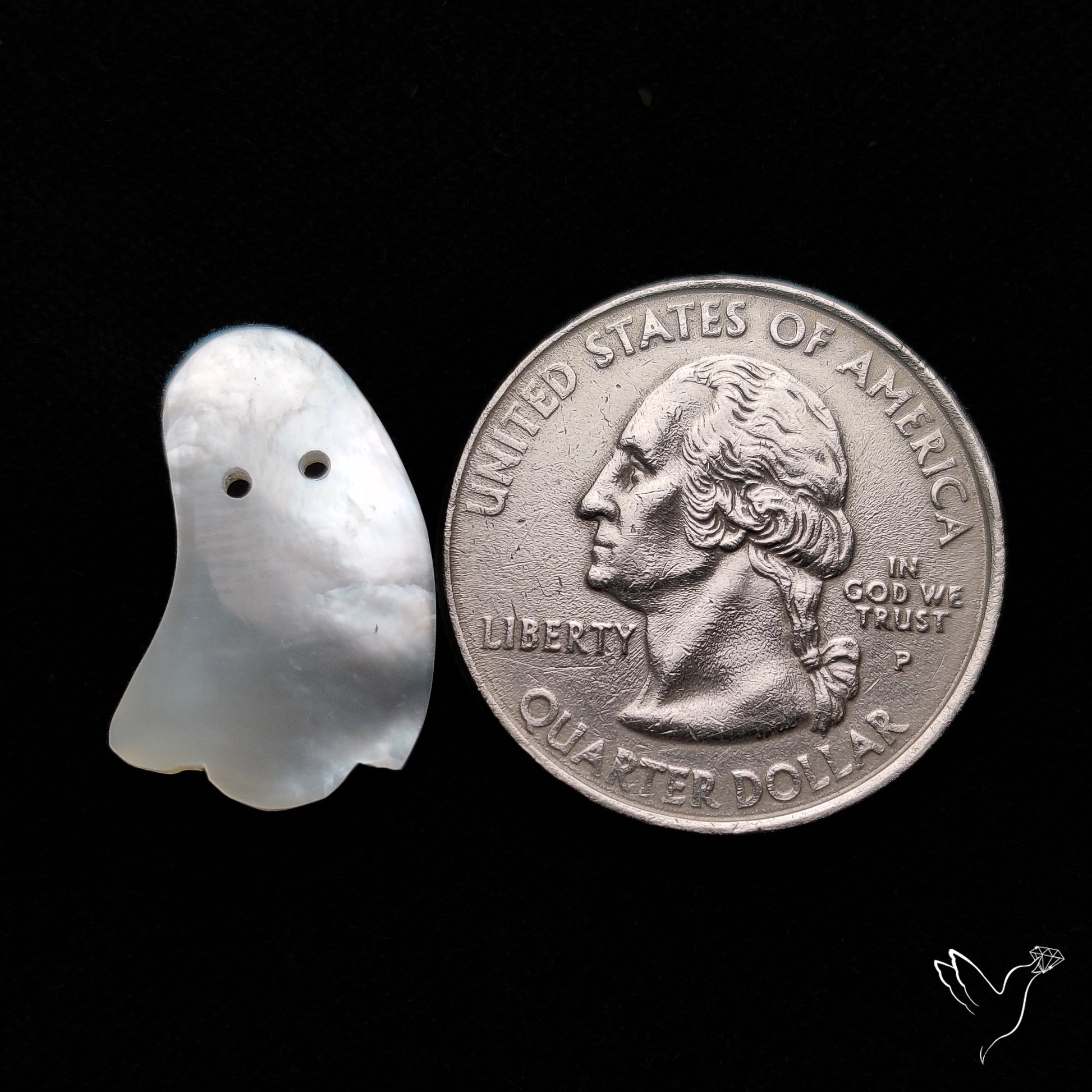 Mother Of Pearl Ghost Carving
