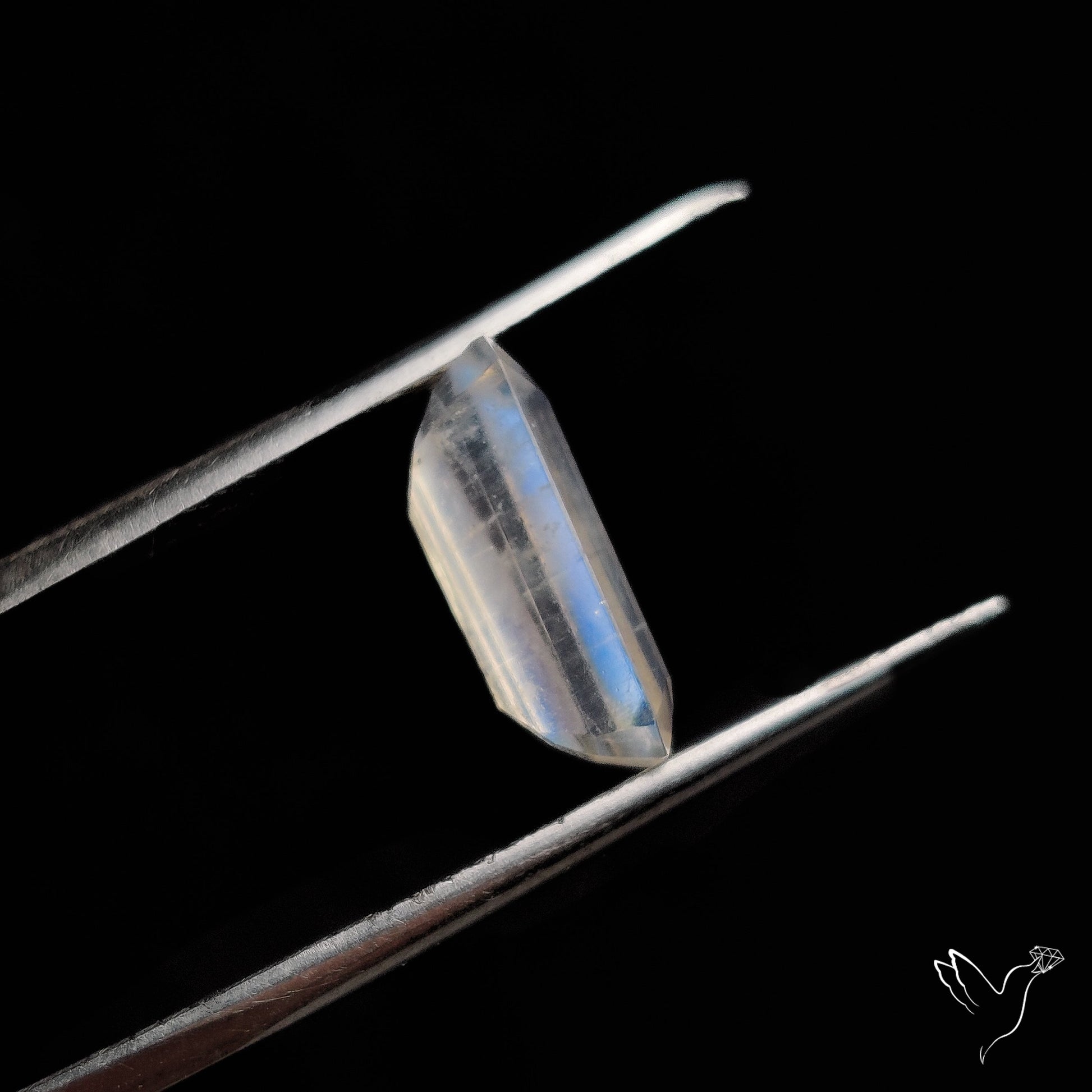 Faceted Rainbow Moonstone