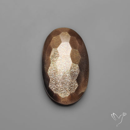 Honeycomb Cut Black Sunstone