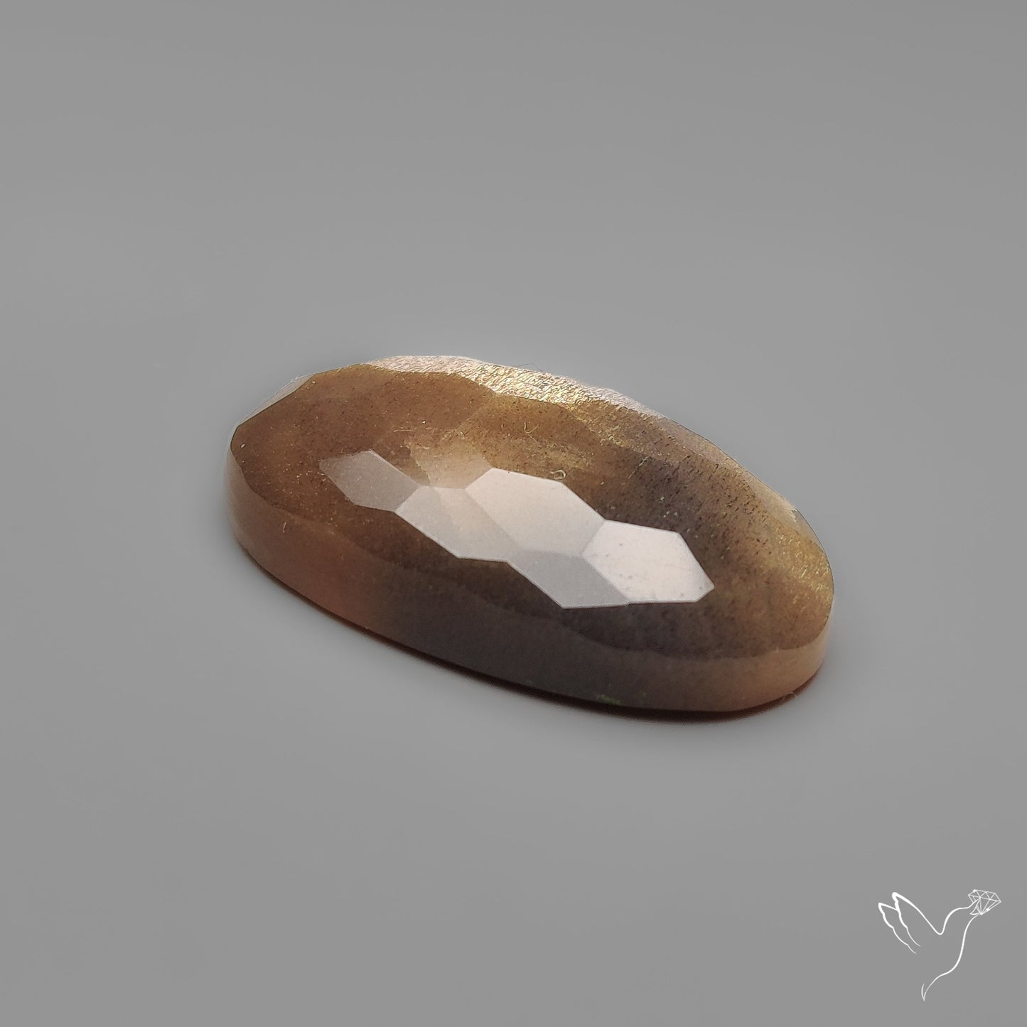 Honeycomb Cut Black Sunstone