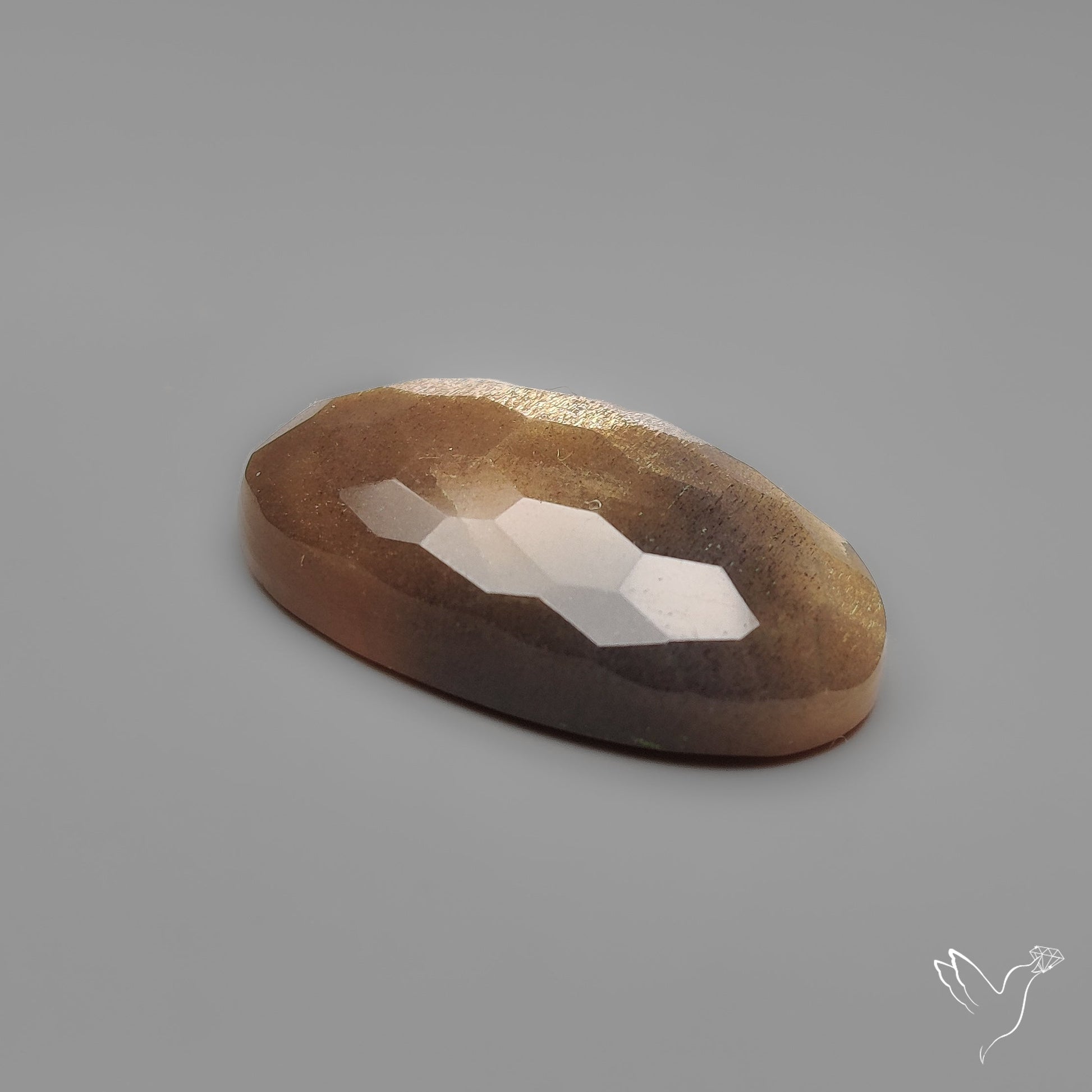 Honeycomb Cut Black Sunstone